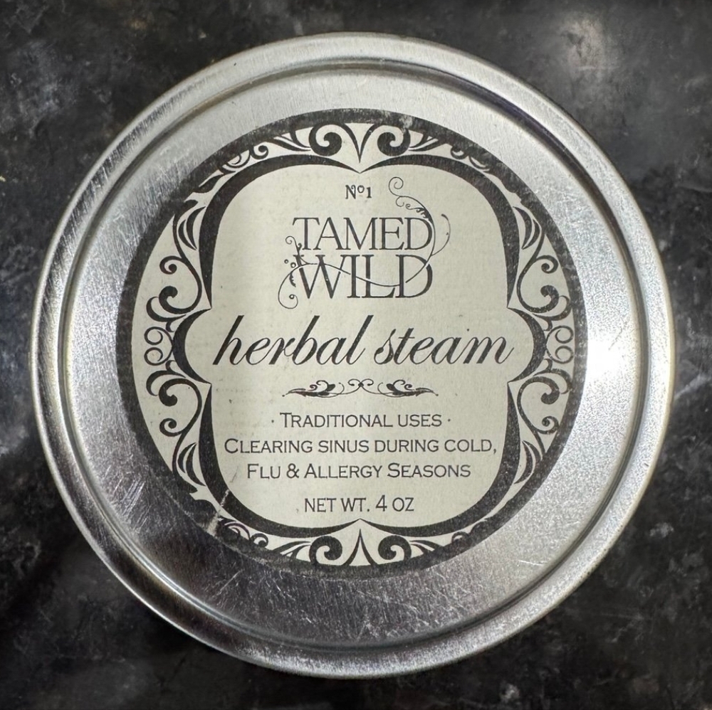 Tamed Wild Herbal Steam For Clearing Sinuses During Cold, Flu, & Allergy Season